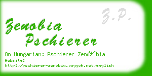 zenobia pschierer business card